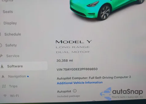 2023 Tesla Model Y Awd/Long Range Dual Motor All-Wheel Drive из США, поврежденный, VIN 7SAYGDEE2PF669850